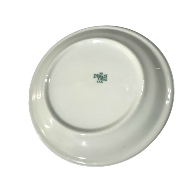 1954 Set 4 Syracuse USA Wintergreen Restaurant Dinner Plates 9” Wave Crest MCM - Picture 7 of 12